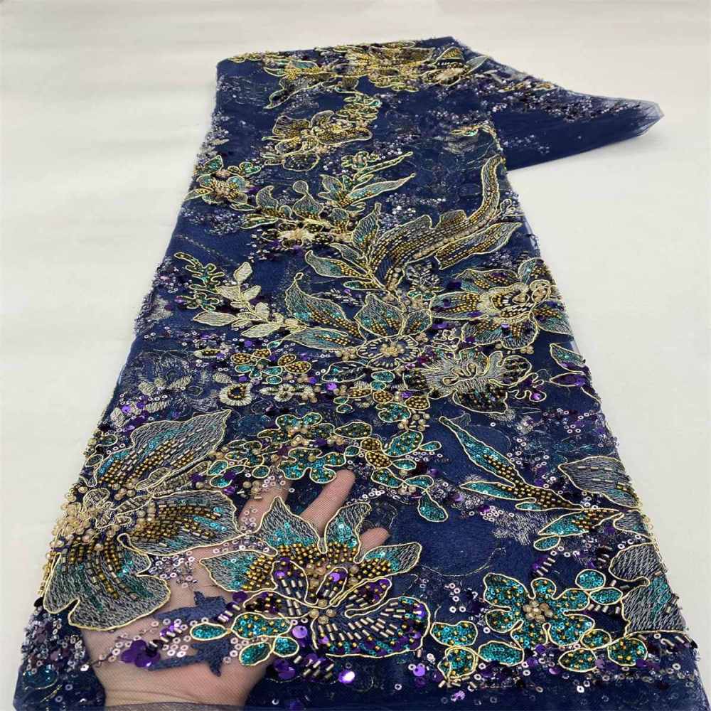 Beaded Lace Fabric LiL9056