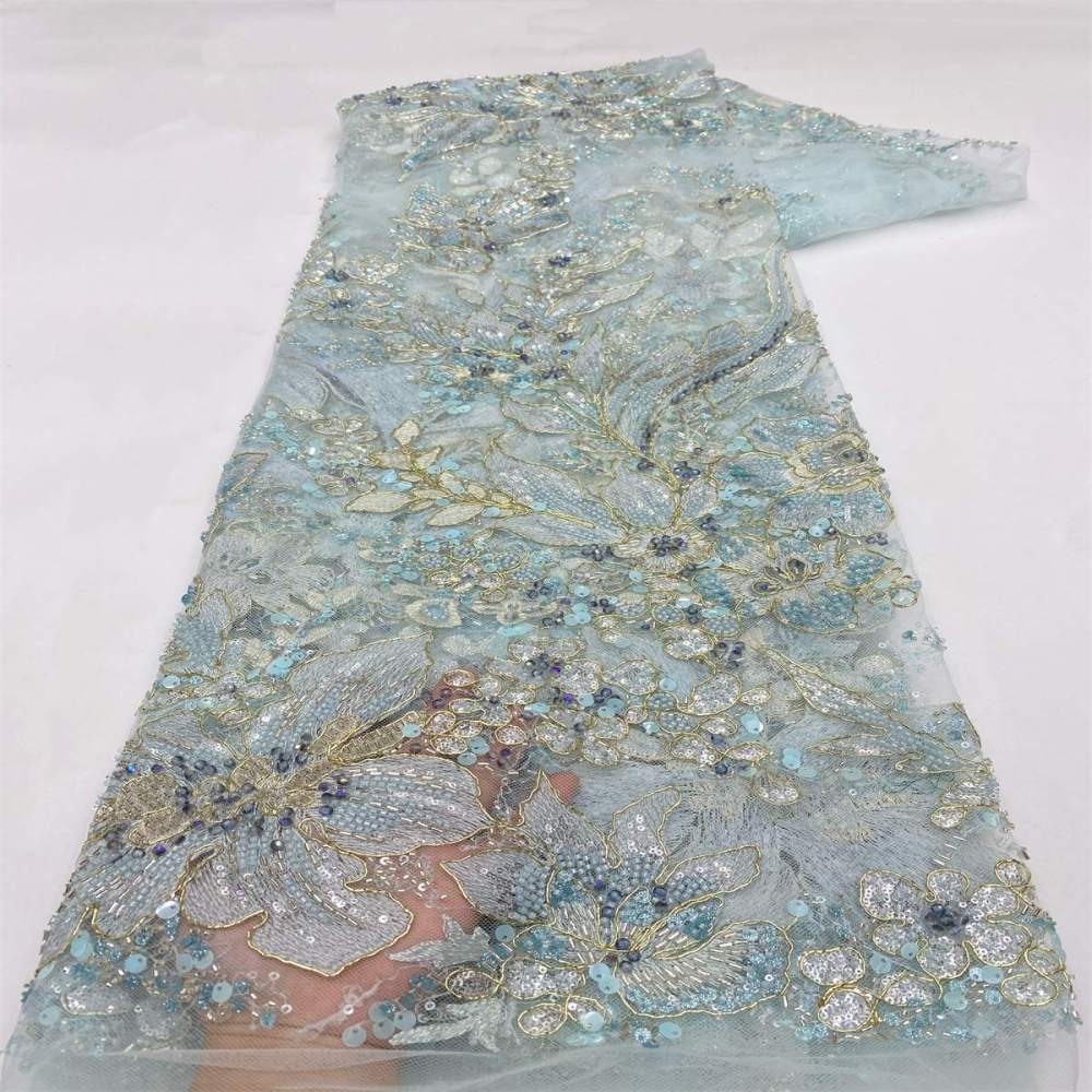 Beaded Lace Fabric LiL9056