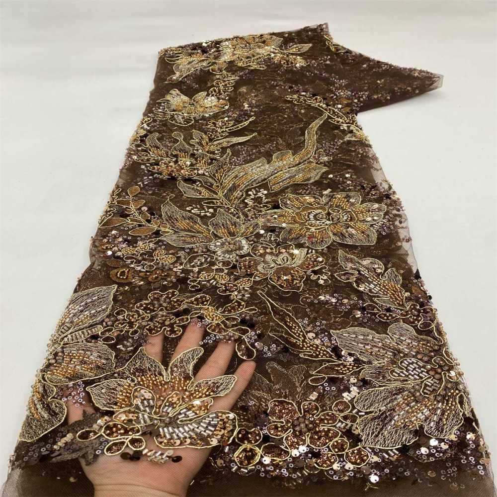 Beaded Lace Fabric LiL9056