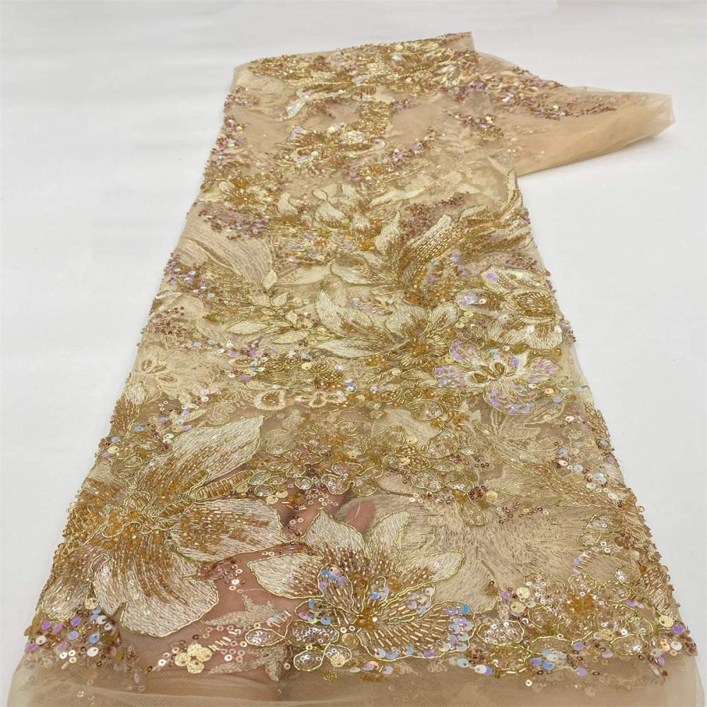 Beaded Lace Fabric LiL9056