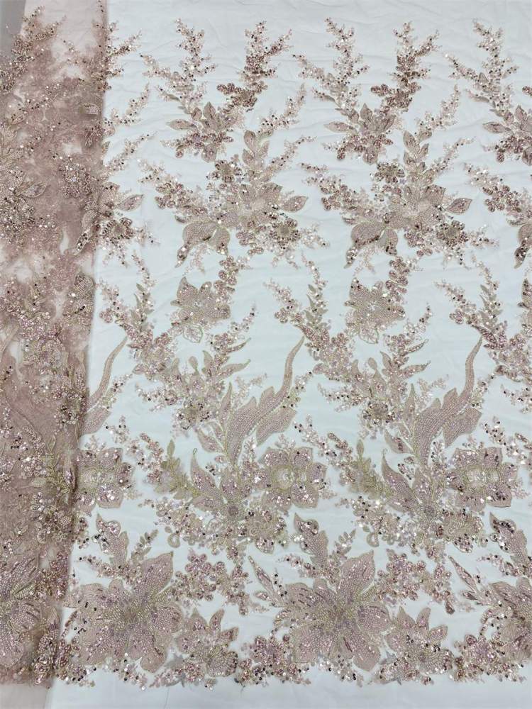 Beaded Lace Fabric LiL9056