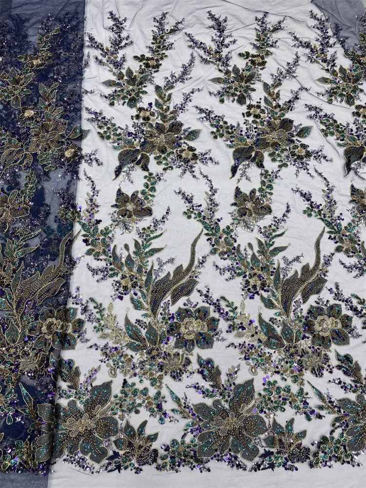 Beaded Lace Fabric LiL9056