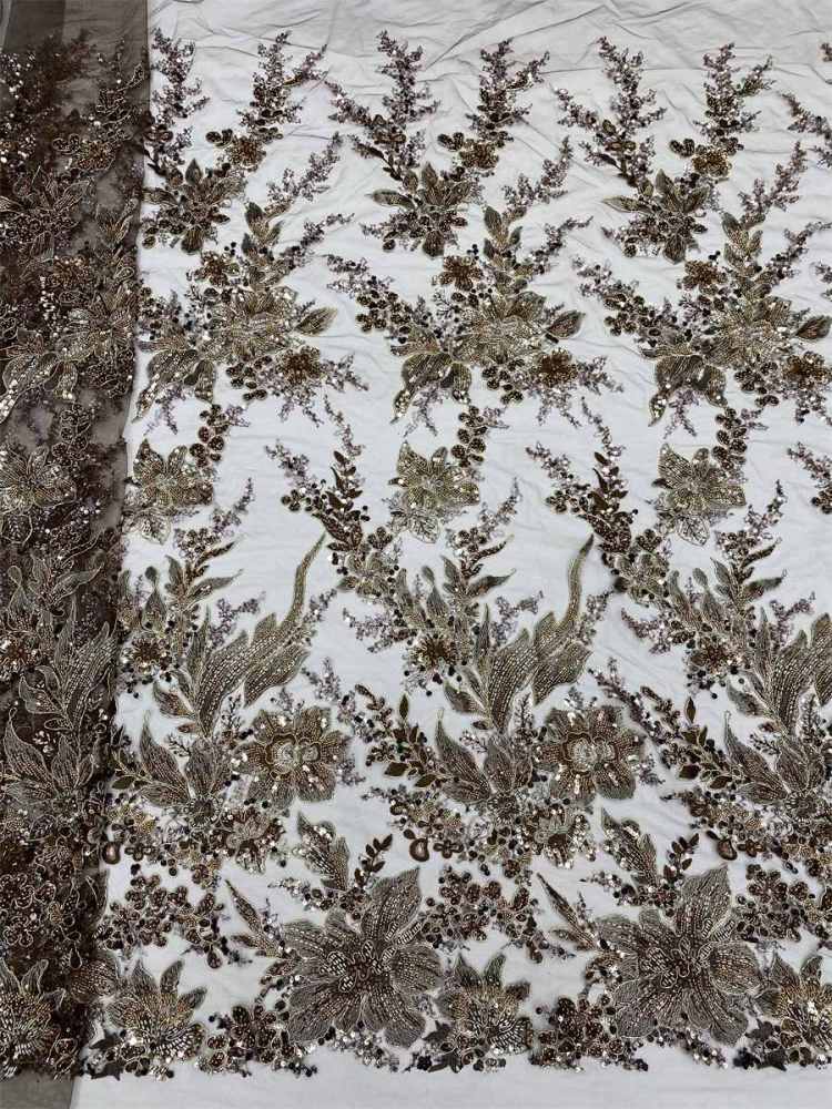 Beaded Lace Fabric LiL9056