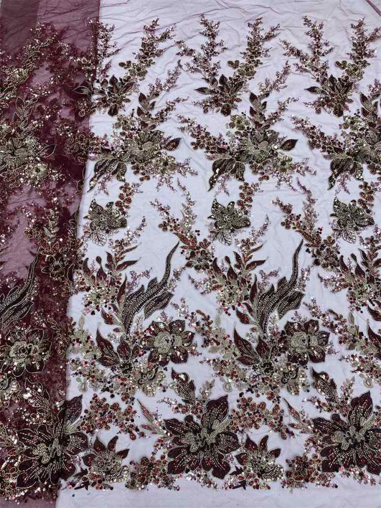 Beaded Lace Fabric LiL9056