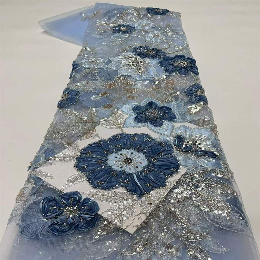 Beaded Lace Fabric LiL9057
