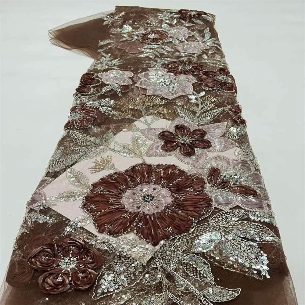 Beaded Lace Fabric LiL9057