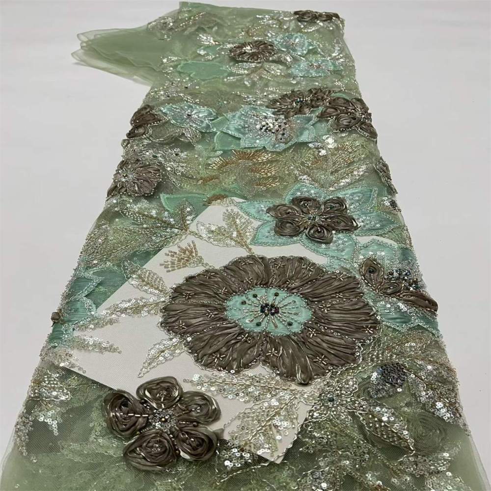 Beaded Lace Fabric LiL9057