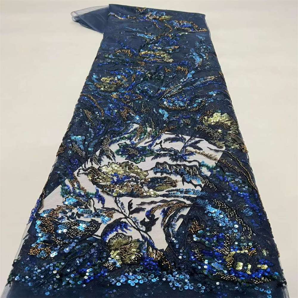 Beaded Lace Fabric LiL9058