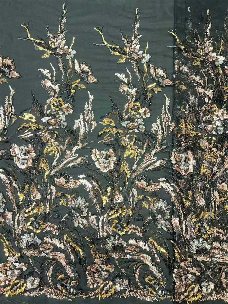 Beaded Lace Fabric LiL9058
