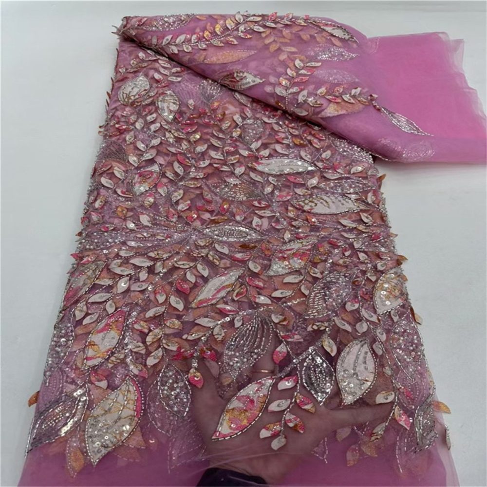 Beaded Lace Fabric - 5 Yards | MOD LIL005