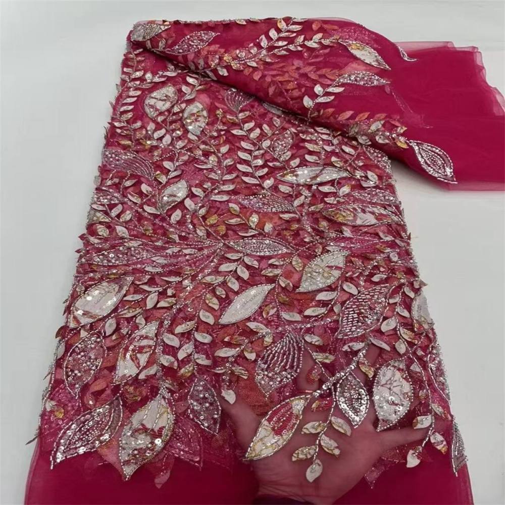 Beaded Lace Fabric - 5 Yards | MOD LIL005