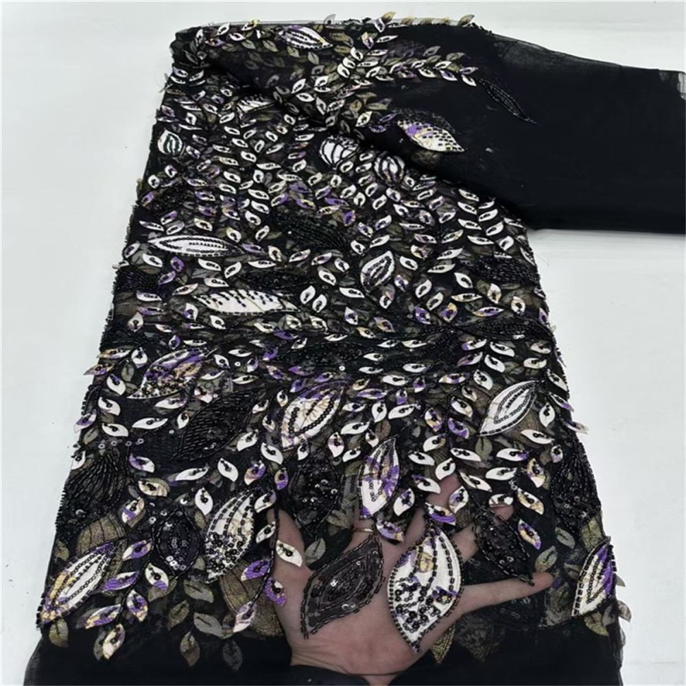 Beaded Lace Fabric - 5 Yards | MOD LIL005