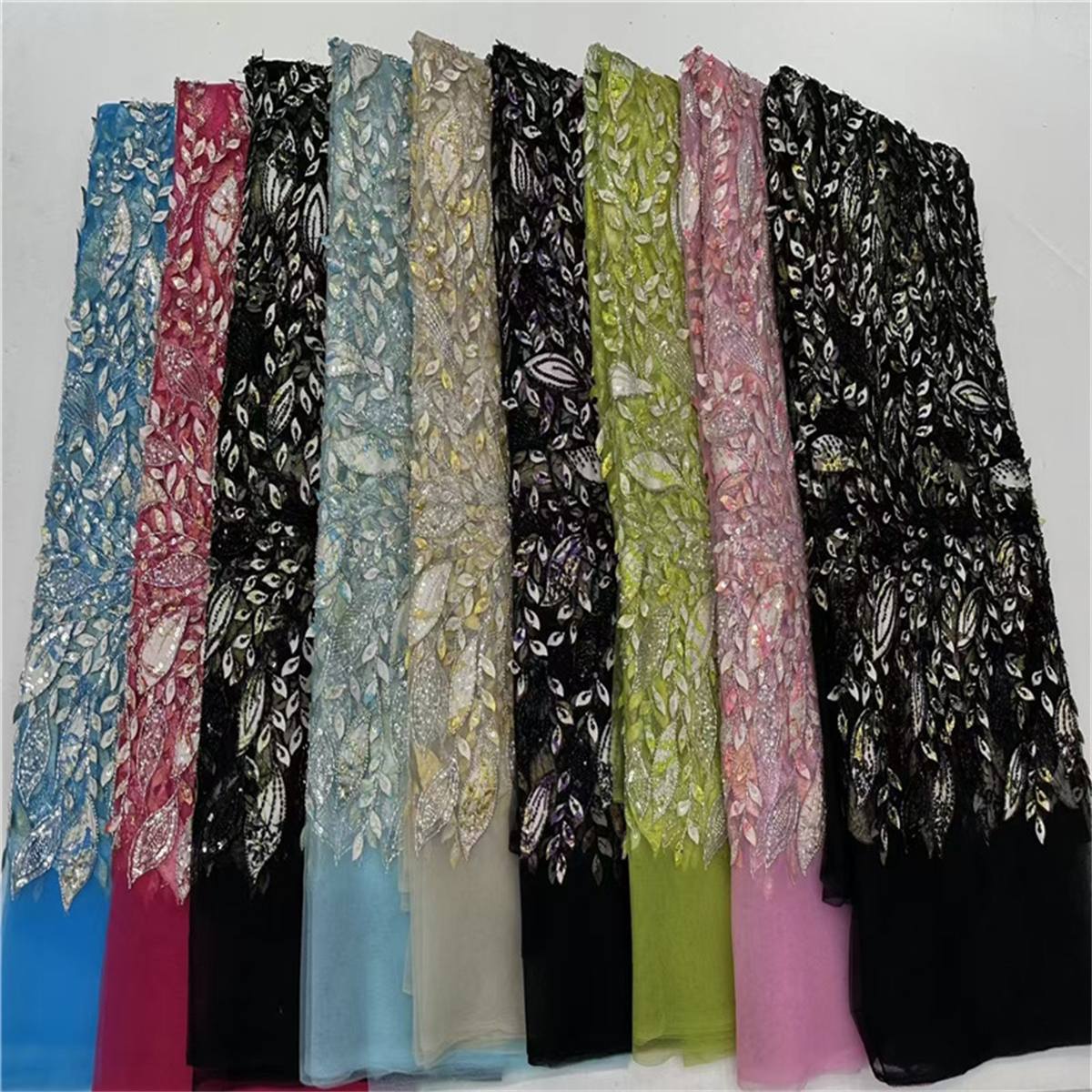 Beaded Lace Fabric - 5 Yards | MOD LIL005