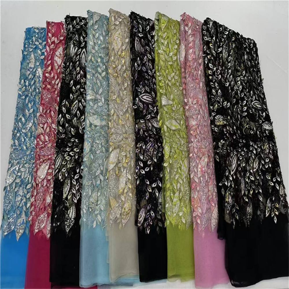Beaded Lace Fabric - 5 Yards | MOD LIL005