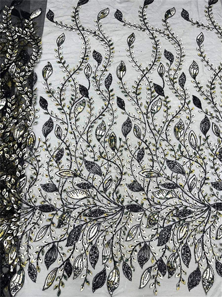 Beaded Lace Fabric - 5 Yards | MOD LIL005