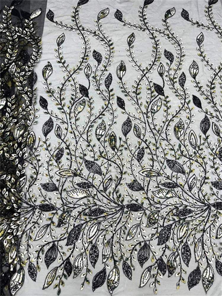 Beaded Lace Fabric - 5 Yards | MOD LIL005