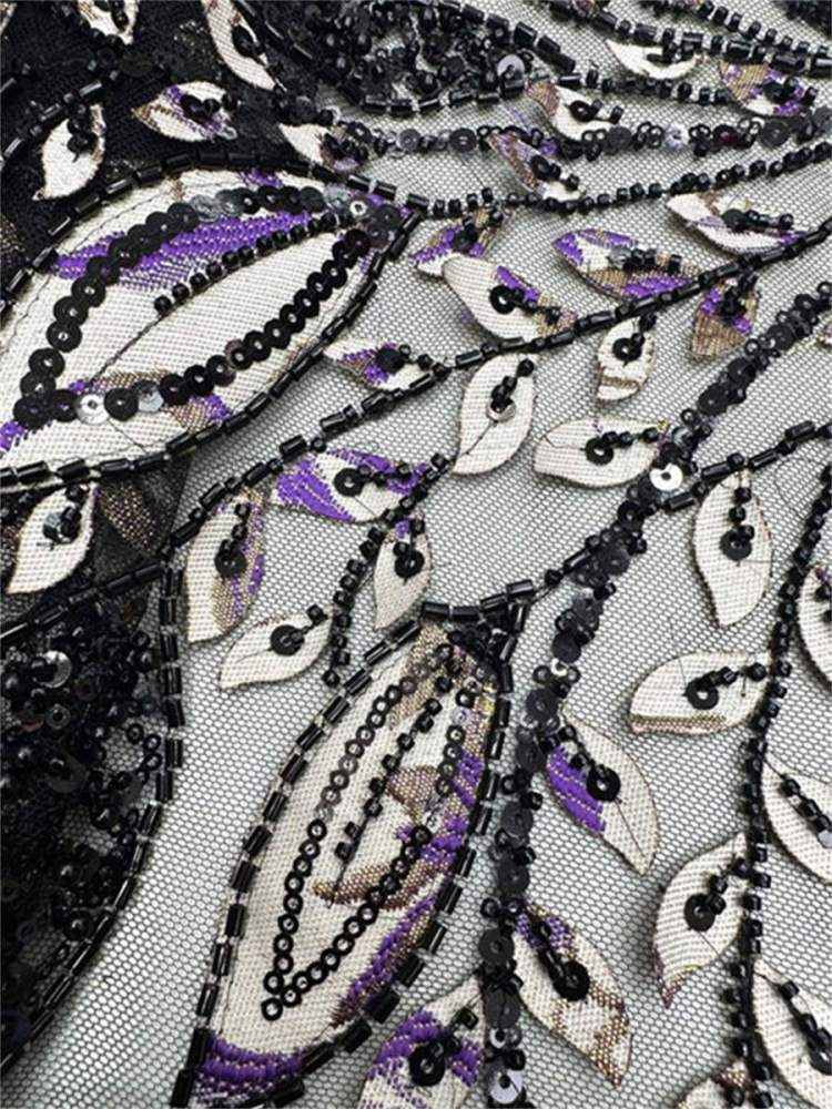 Beaded Lace Fabric - 5 Yards | MOD LIL005