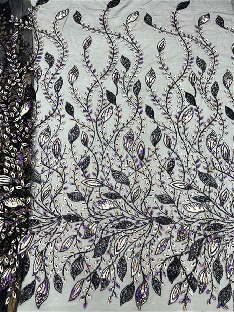Beaded Lace Fabric - 5 Yards | MOD LIL005