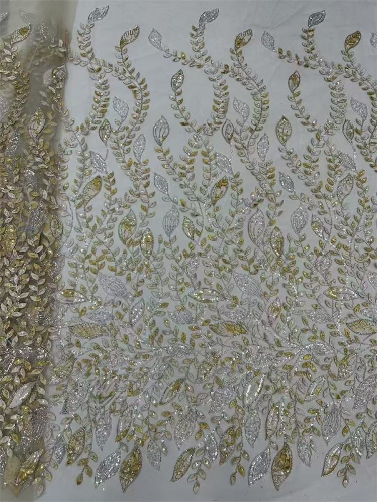 Beaded Lace Fabric - 5 Yards | MOD LIL005