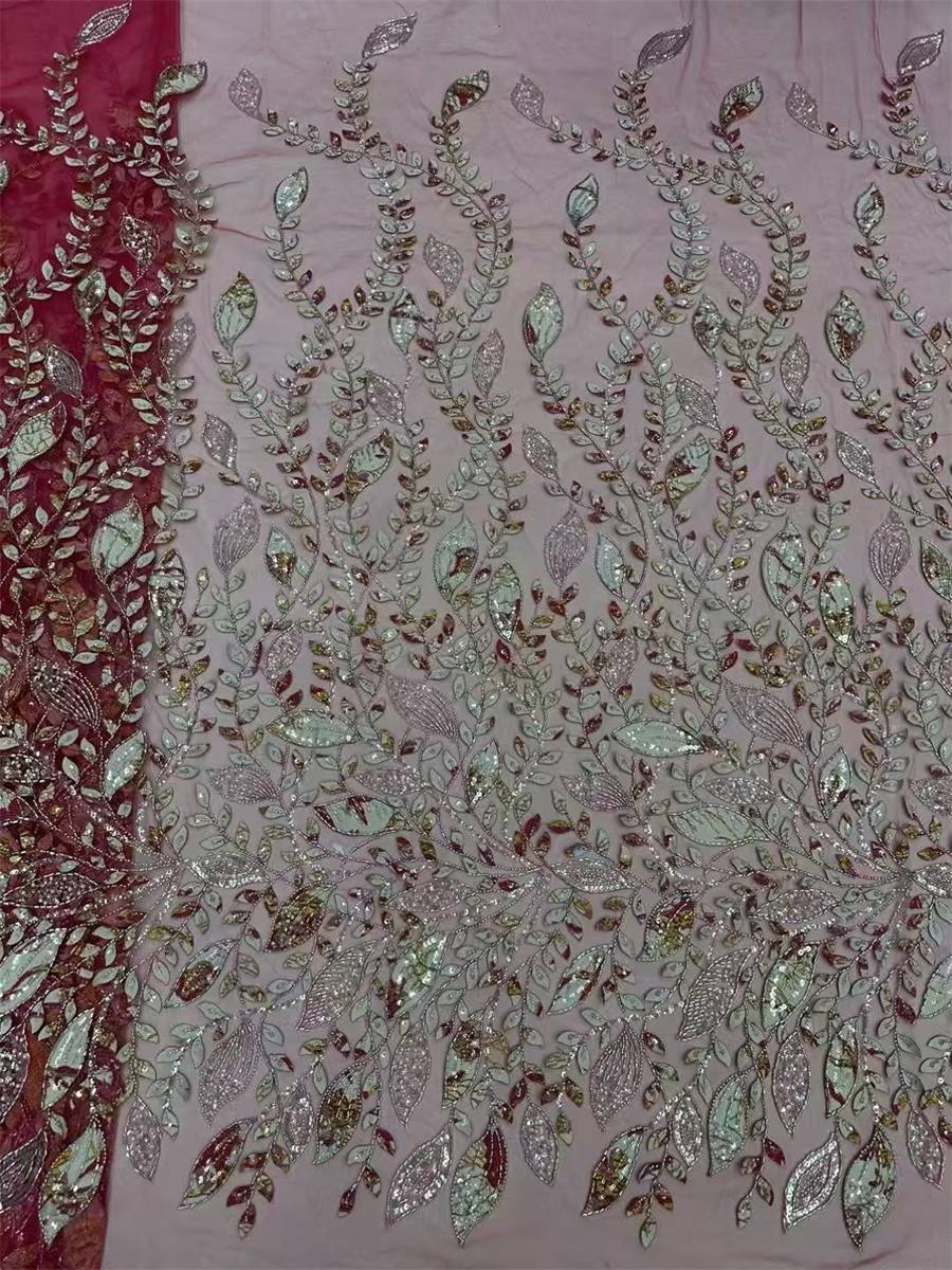 Beaded Lace Fabric - 5 Yards | MOD LIL005