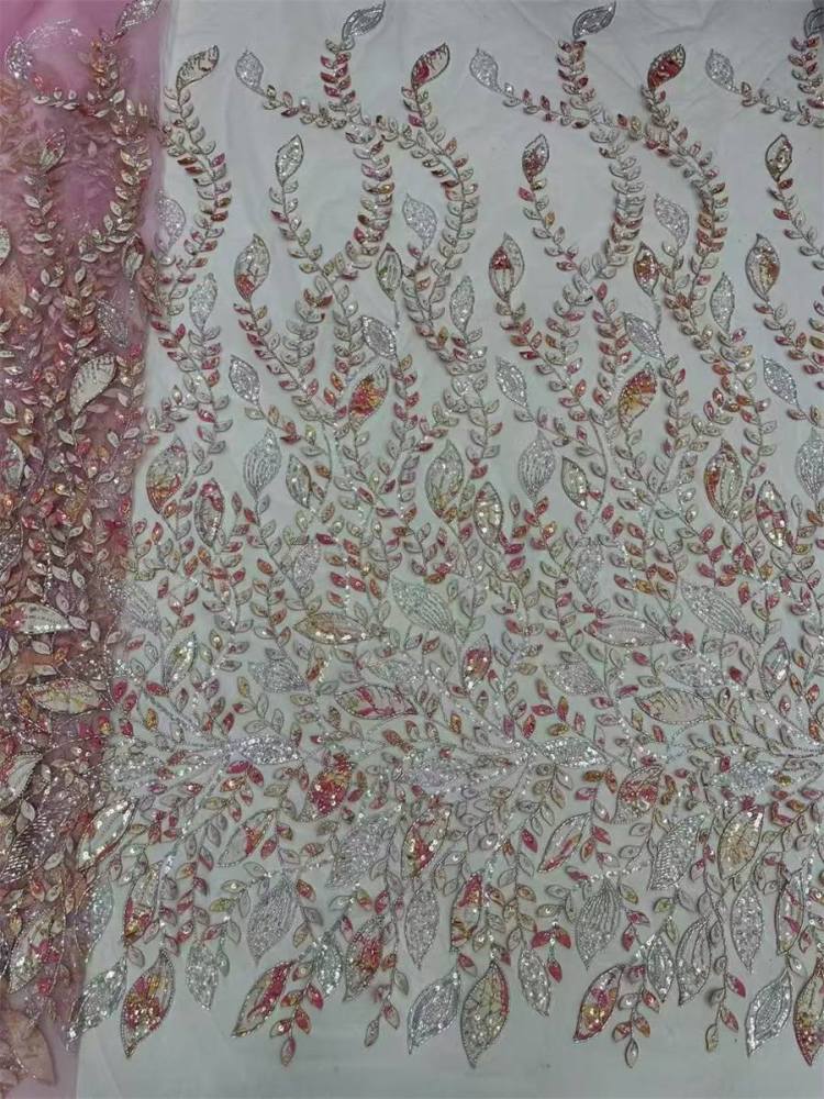 Beaded Lace Fabric - 5 Yards | MOD LIL005
