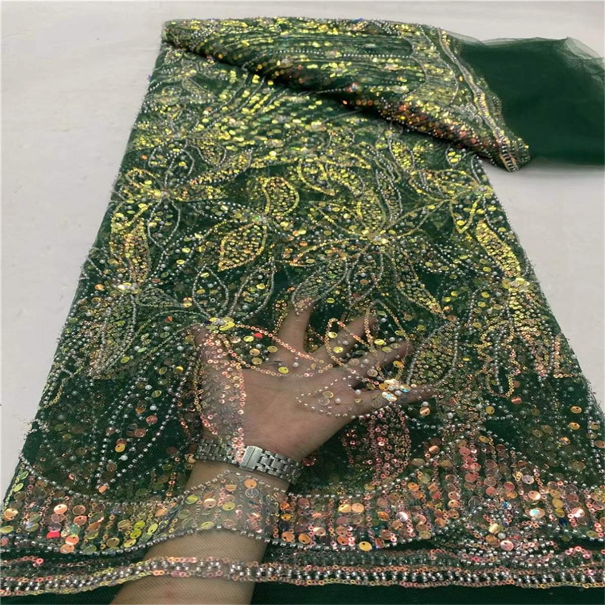 Beaded Fabric - 5 Yards | MOD JLT048