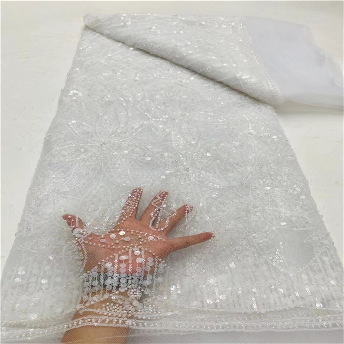 Beaded Fabric - 5 Yards | MOD JLT048