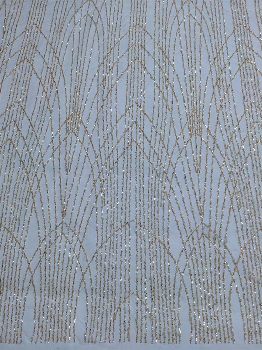 Beaded Fabric for Dresses - 5 Yards | PID JX236