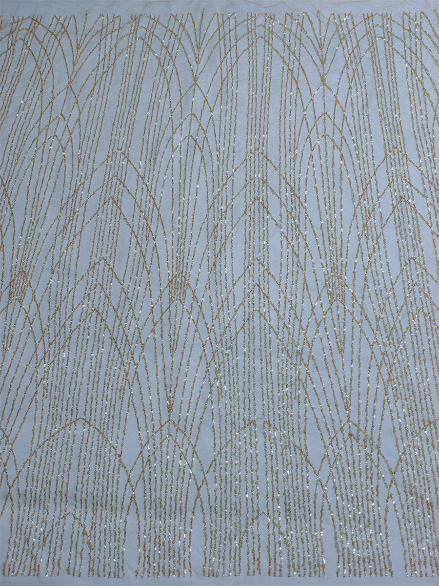 Beaded Fabric for Dresses - 5 Yards | PID JX236