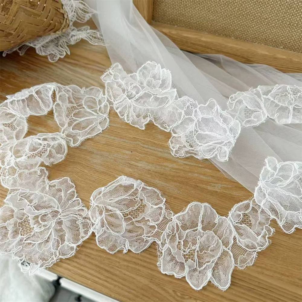Corded Bridal Lace Trim - 10 Yards SX169B