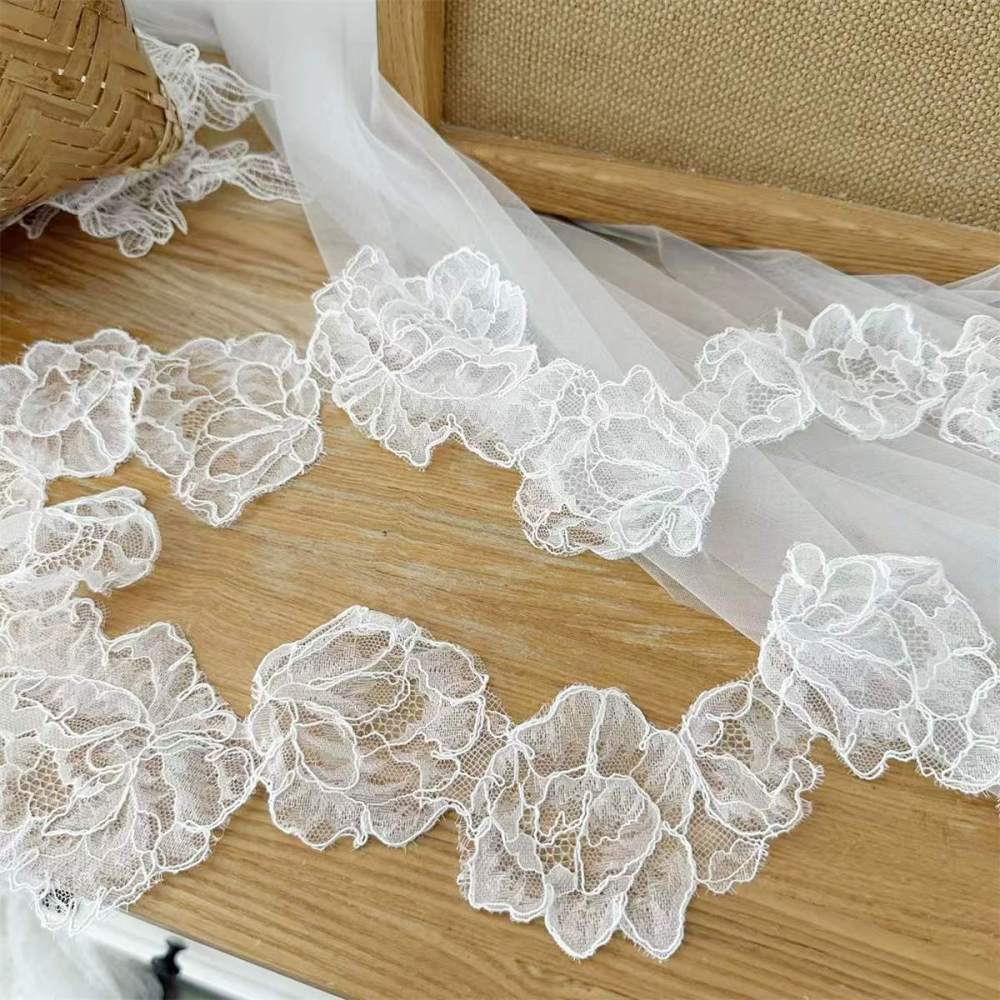 Corded Bridal Lace Trim - 10 Yards SX169B