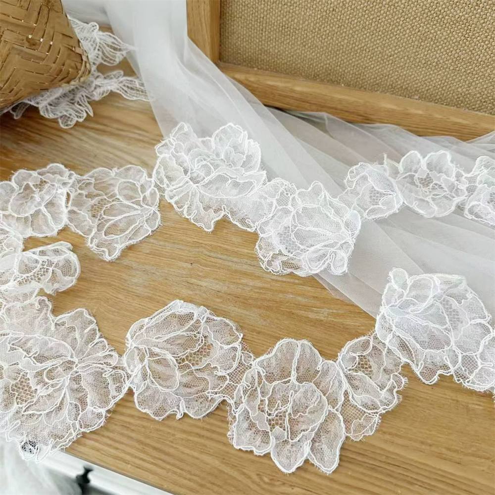 Corded Bridal Lace Trim - 10 Yards SX169B