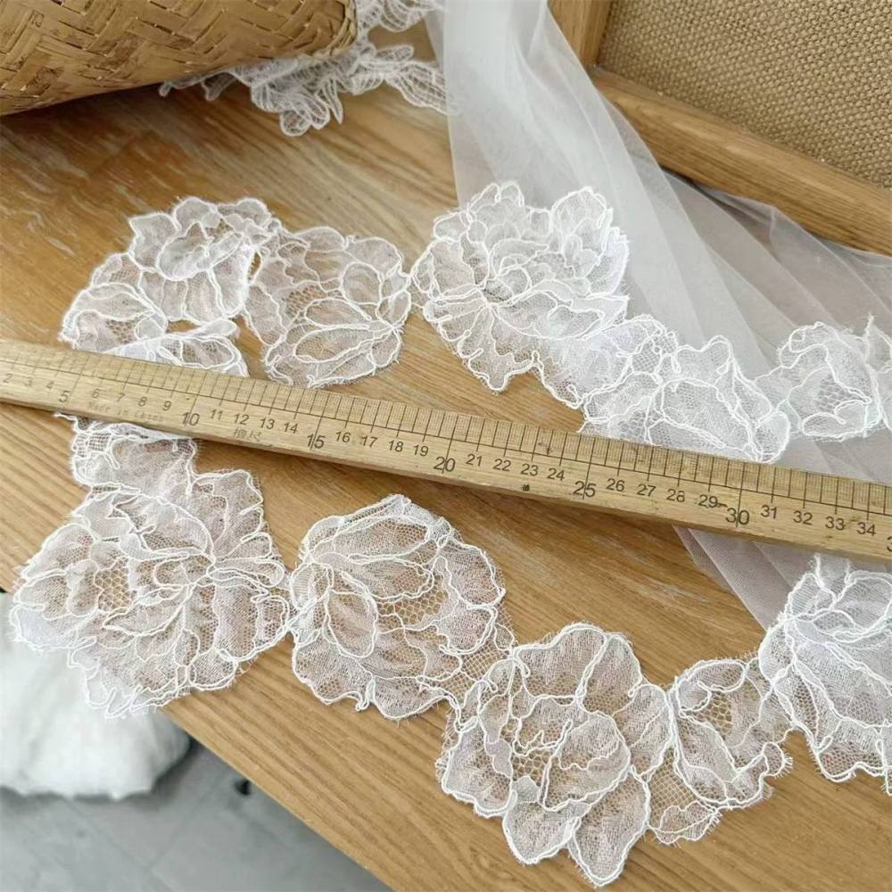 Corded Bridal Lace Trim - 10 Yards SX169B