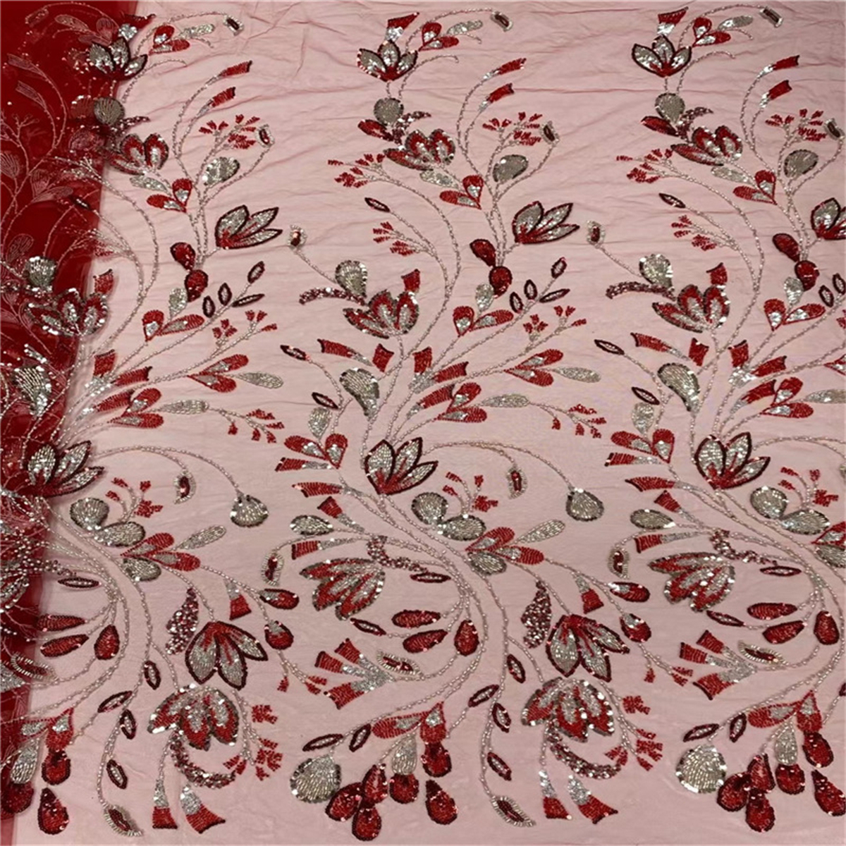 Beaded Fabric for Dresses - 5 Yards | BED-JLT031