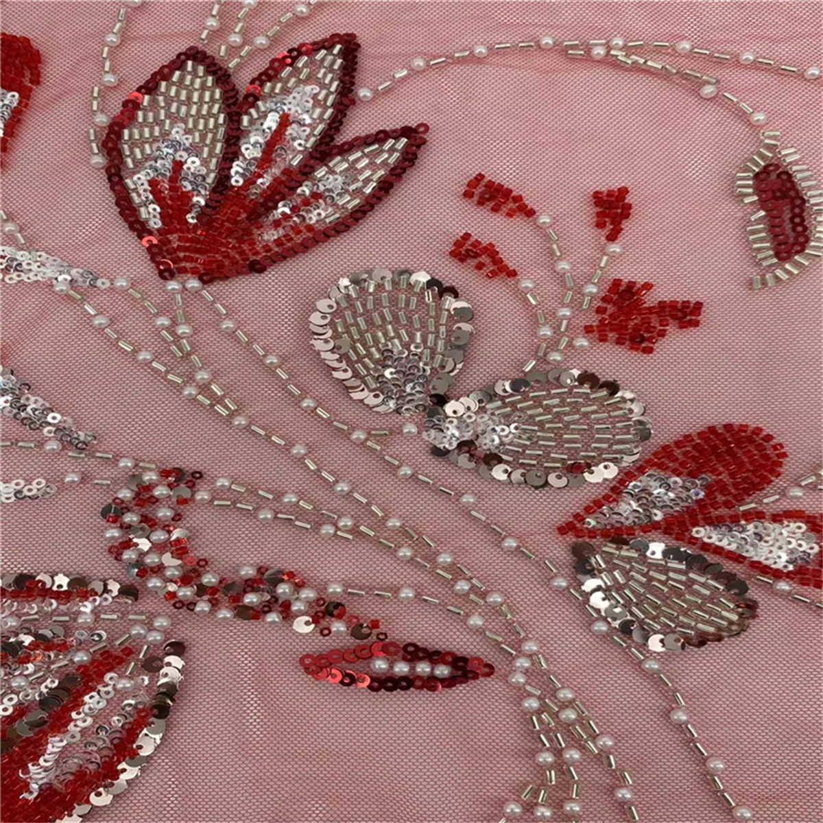 Beaded Fabric for Dresses - 5 Yards | BED-JLT031
