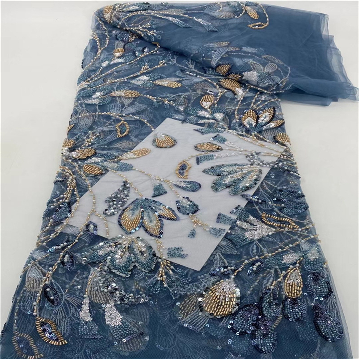 Beaded Fabric for Dresses - 5 Yards | BED-JLT031