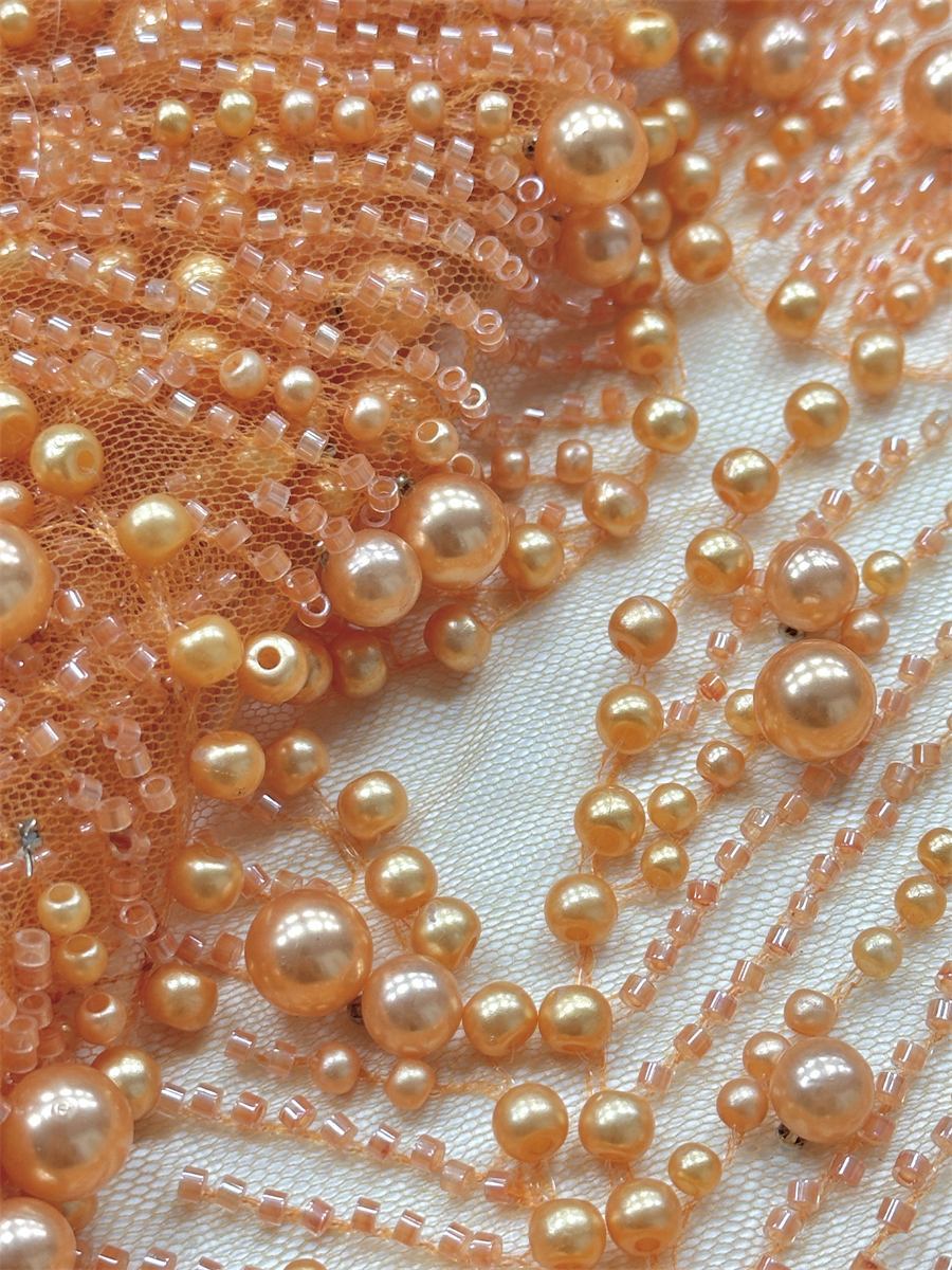 Beaded Fabric for Dresses - 5 Yards | BED-HN353