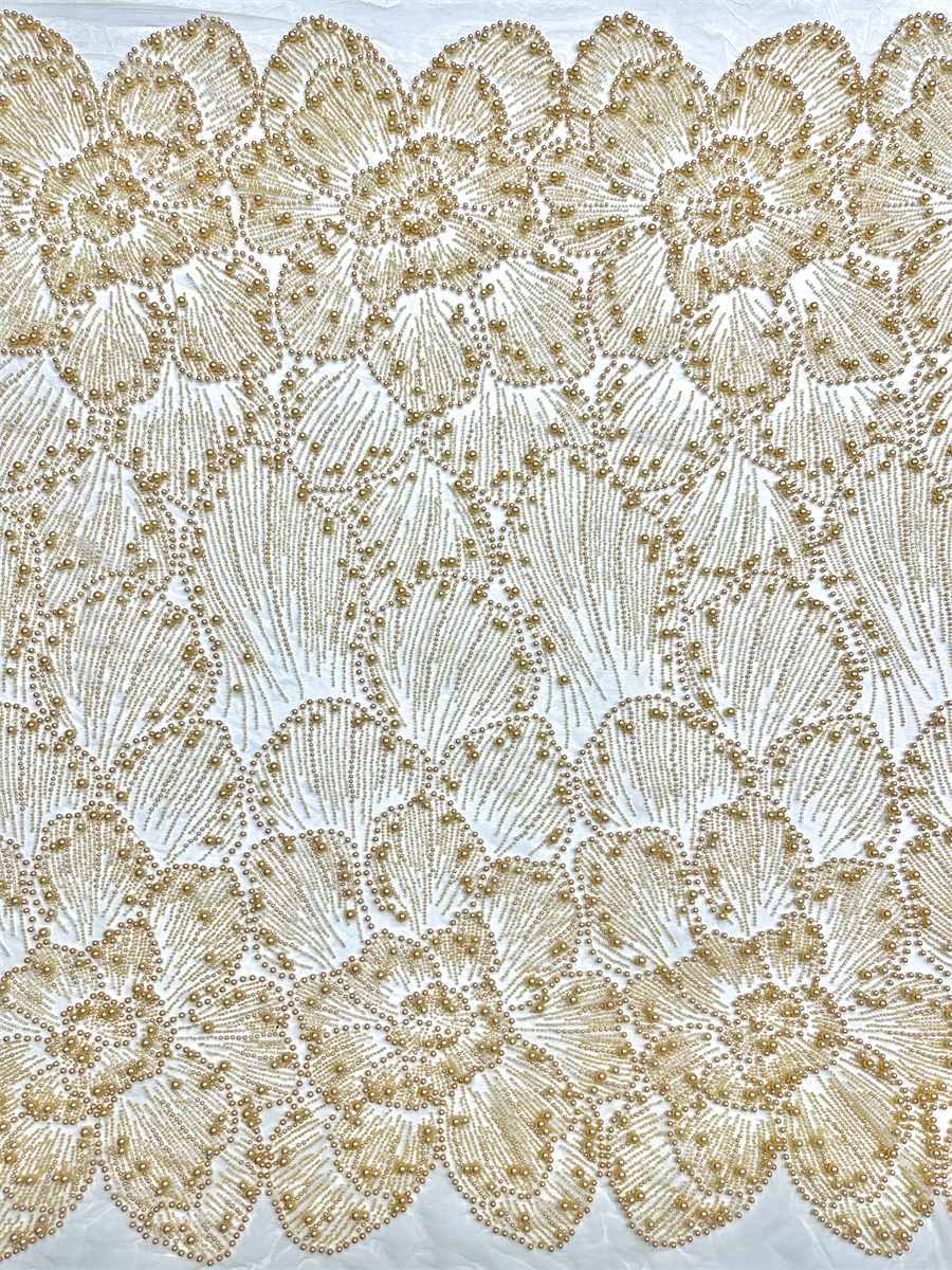 Beaded Fabric for Dresses - 5 Yards | BED-HN353
