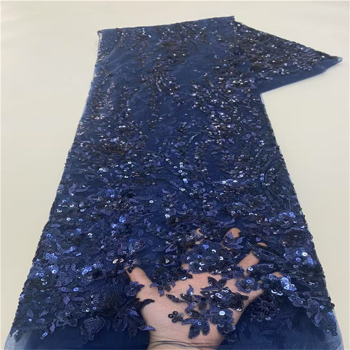 Embroidered Sequin Lace Fabric for Dresses - 5 Yards | DID HL035