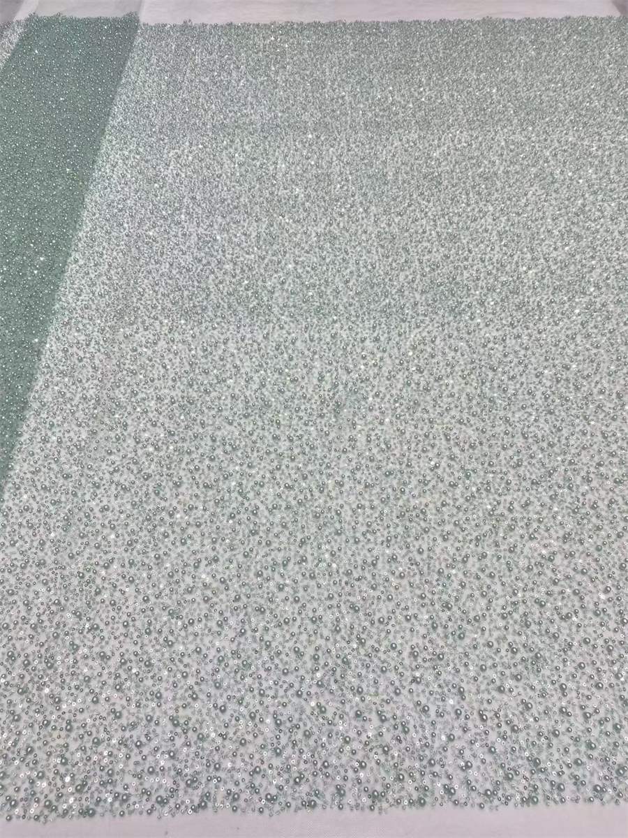 Beaded Tulle Fabric 5 Yards