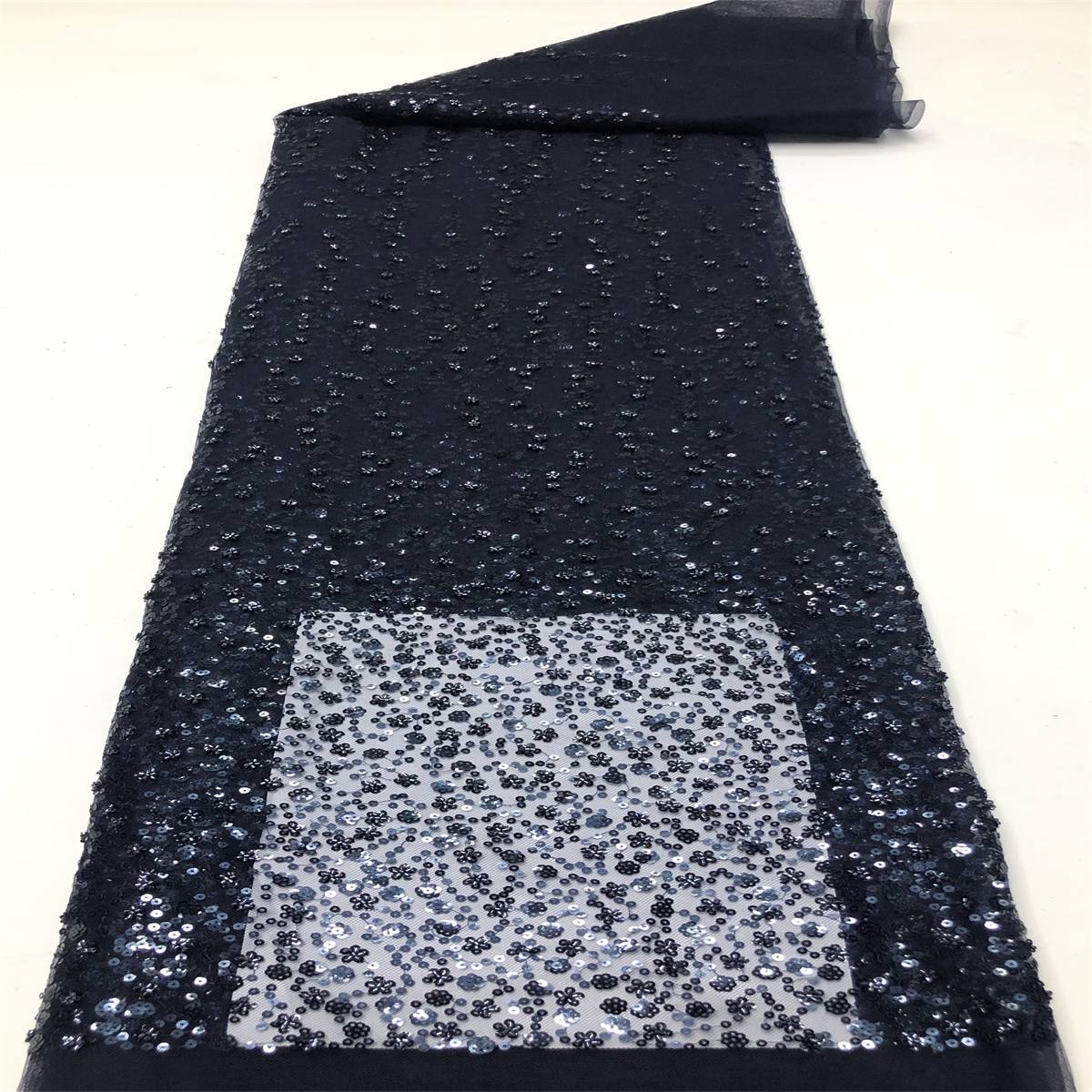Beaded Tulle Fabric 5 Yards