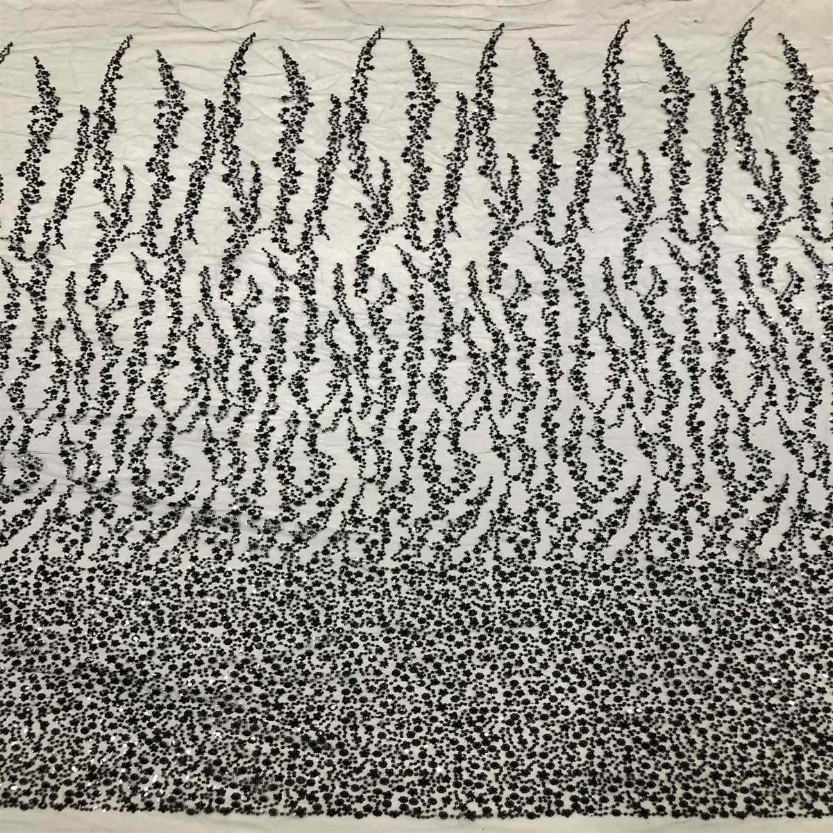 Beaded Tulle Fabric 5 Yards