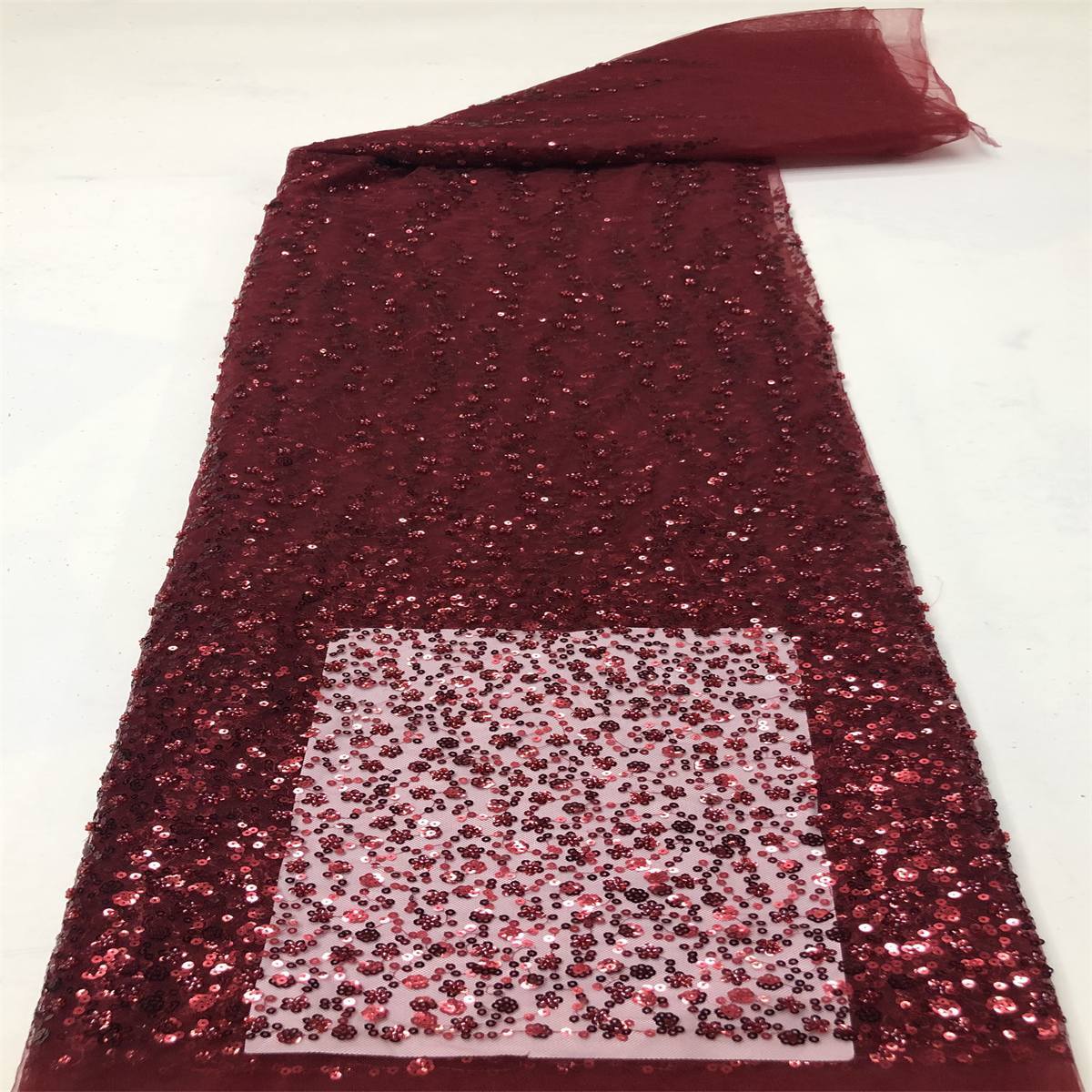 Beaded Tulle Fabric 5 Yards