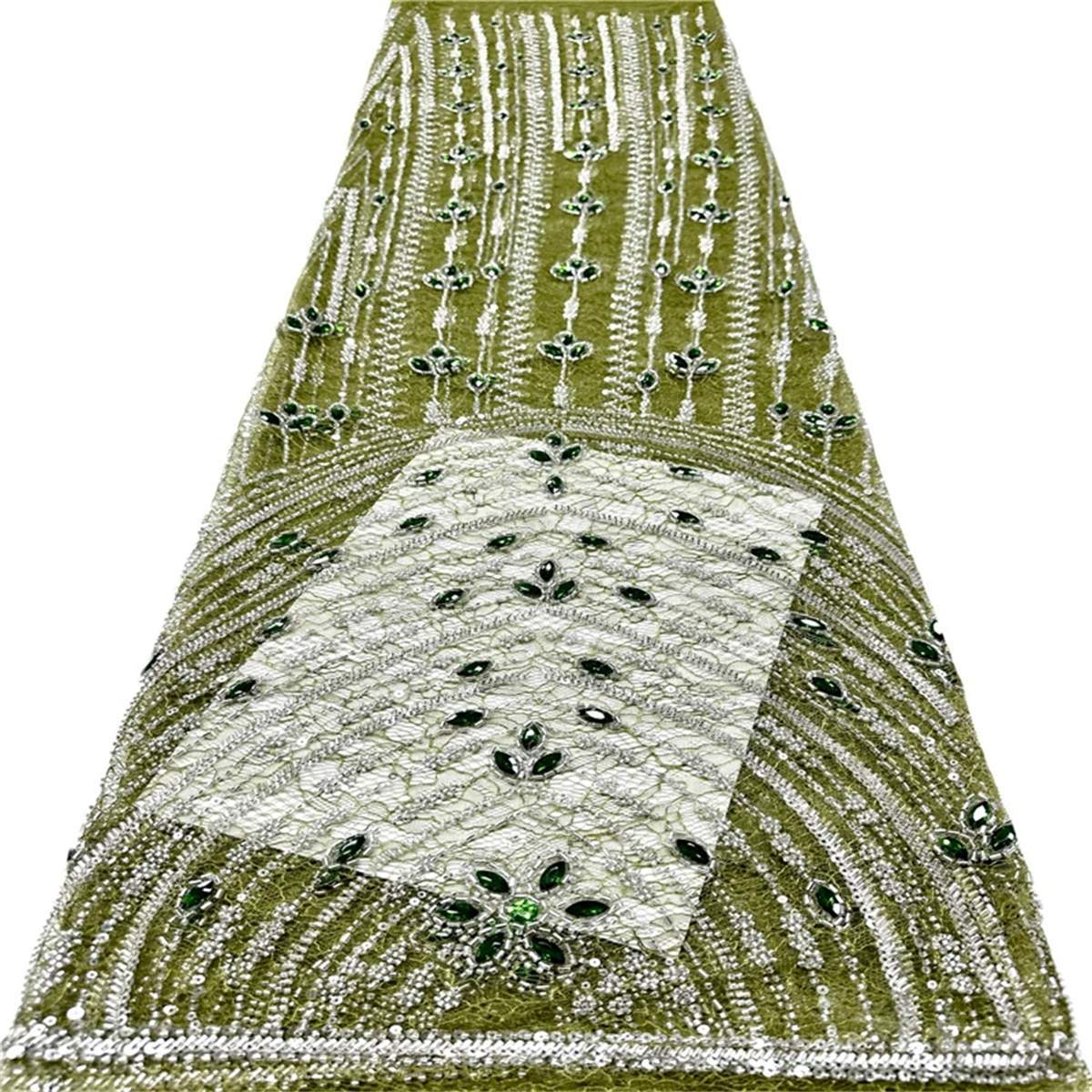 Beaded Lace Fabric L001