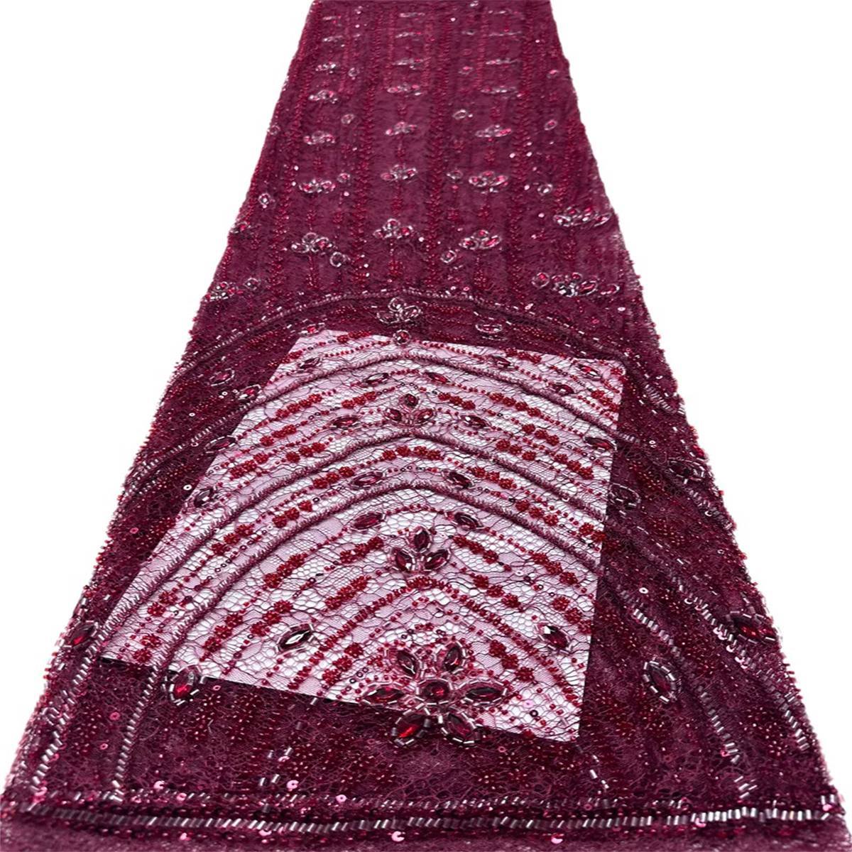 Beaded Lace Fabric L001