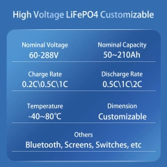 High Voltage Engineering Vehicle LiFePO4 Battery