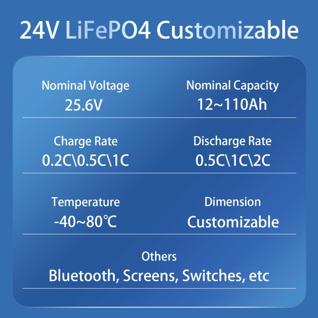 24V LiFePO4 Battery For AGV/AMR