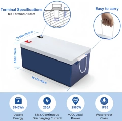 12V 300Ah Lithium Battery