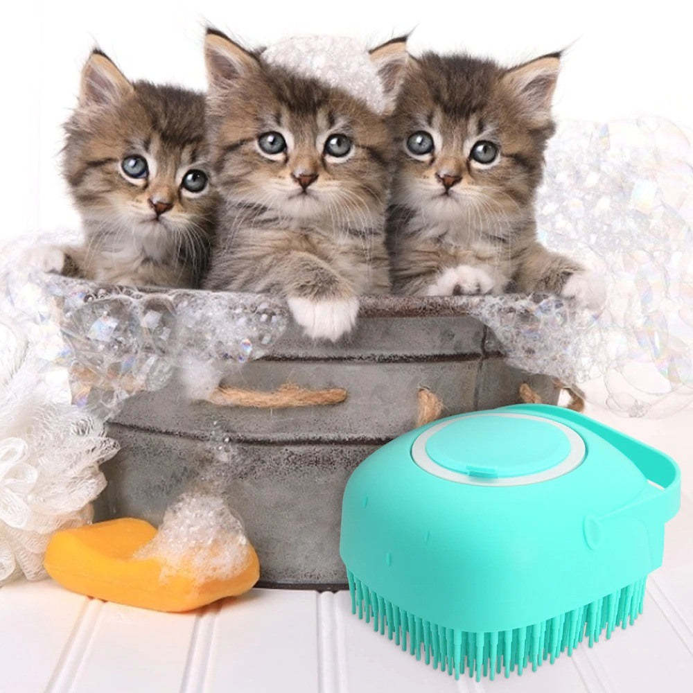 pet massage hair removal brush 