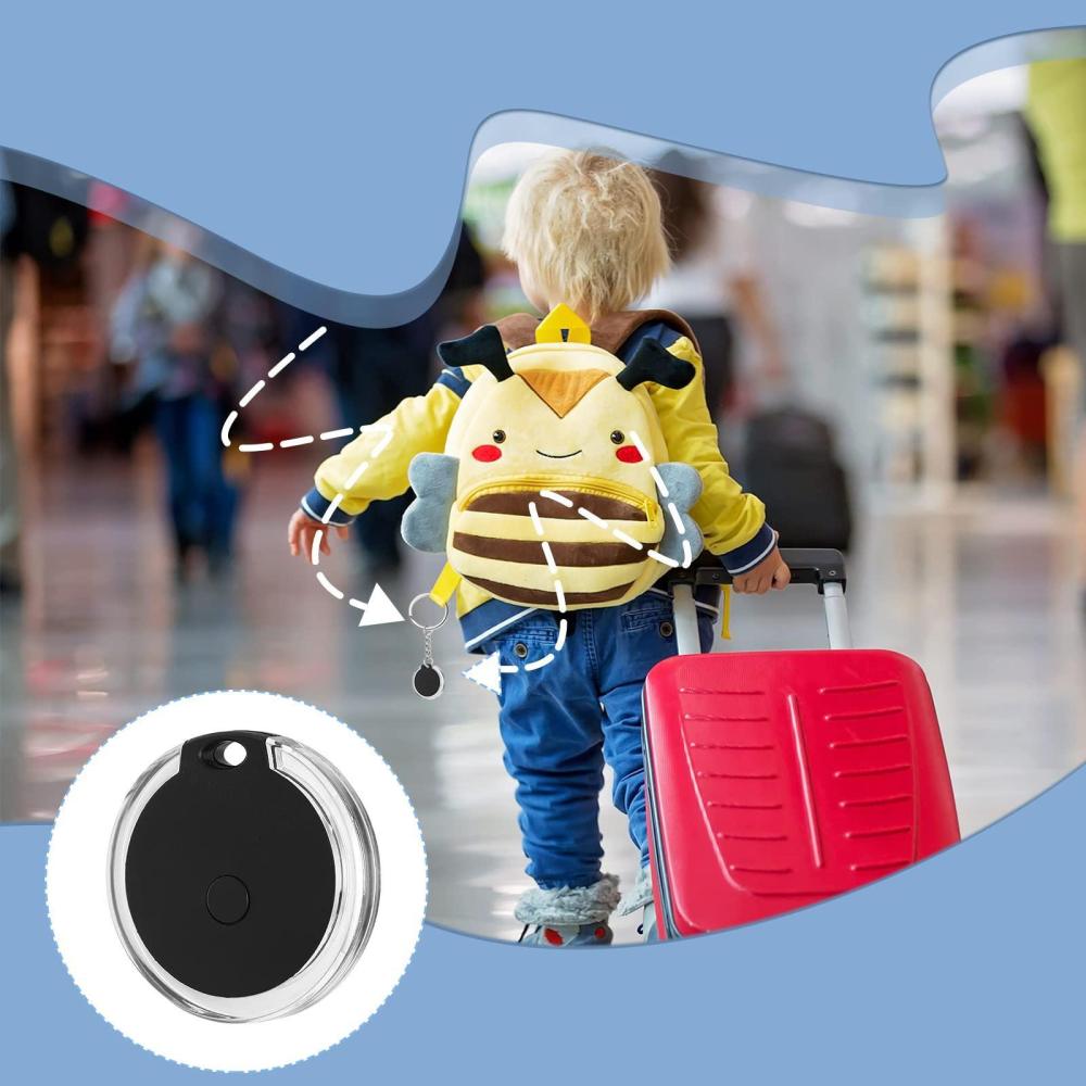 Bluetooth 4.0 Smart positioning anti-loss device Mobile pet wallet key chain smart finder-Pink